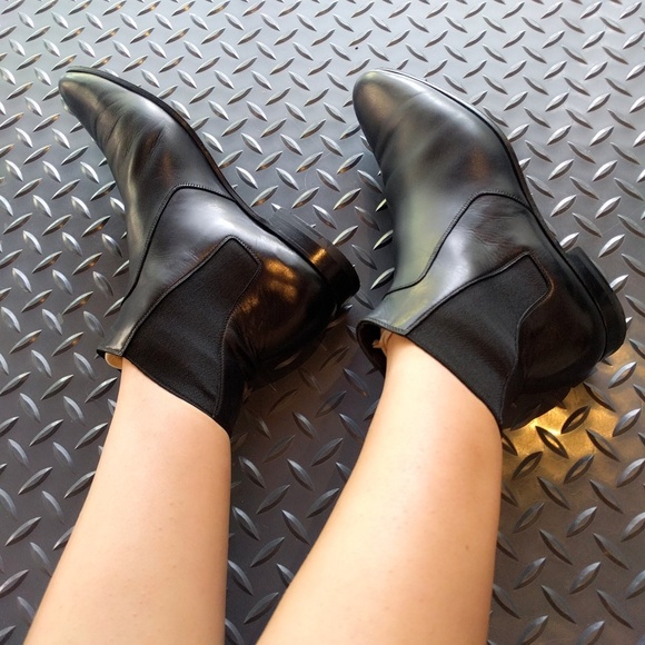 YSL Saint Laurent Wyatt Black Chelsea Boots 36 - Picture 3 of 8